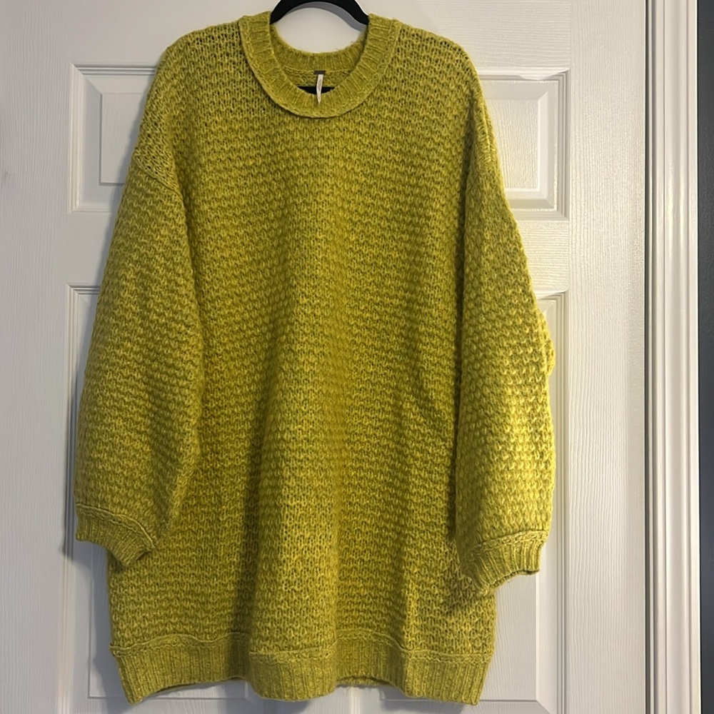 NWOT Free People Sweater Knit Tunic Women’s Size L